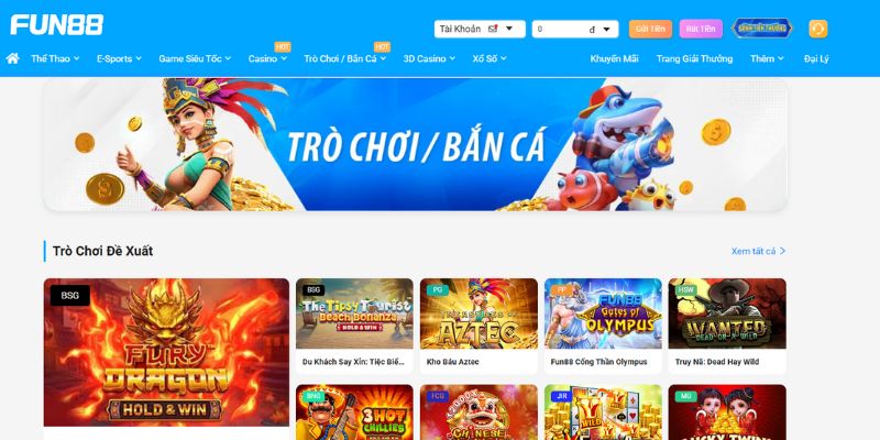 FUN88 da dang san pham ca cuoc FUN88 da dang san pham ca cuoc