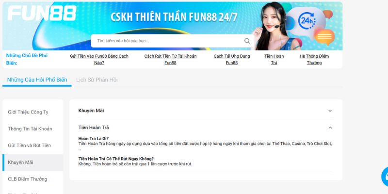 He thong CSKH FUN88 He thong CSKH FUN88